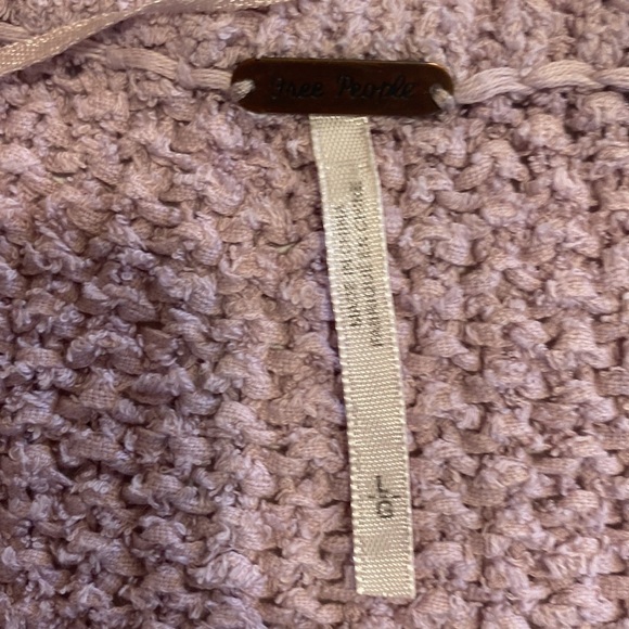 Free People Light Purple Coco V-neck sweater Size Large - Picture 7 of 13